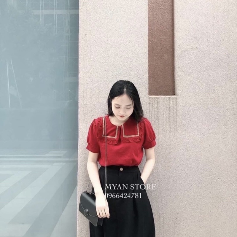 Áo cổ bèo xinh xắn bigsize 60-90kg