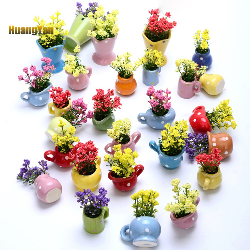 1 Cây Bonsai Nhân Tạo Dùng Trang Trí Nhà Búp Bê