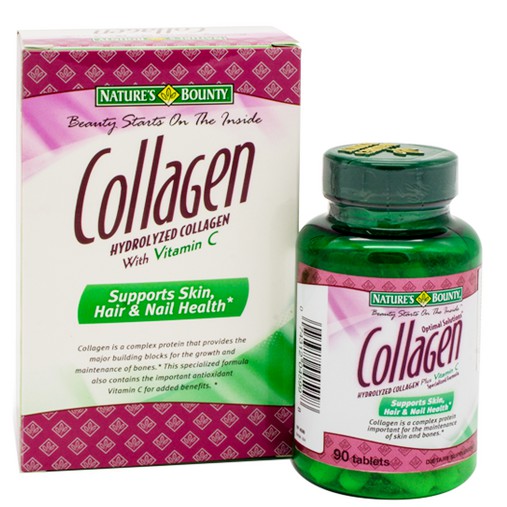 Viên Uống Làm Đẹp Da Collagen & Vitamin C Nature's Bounty (90Viên)
