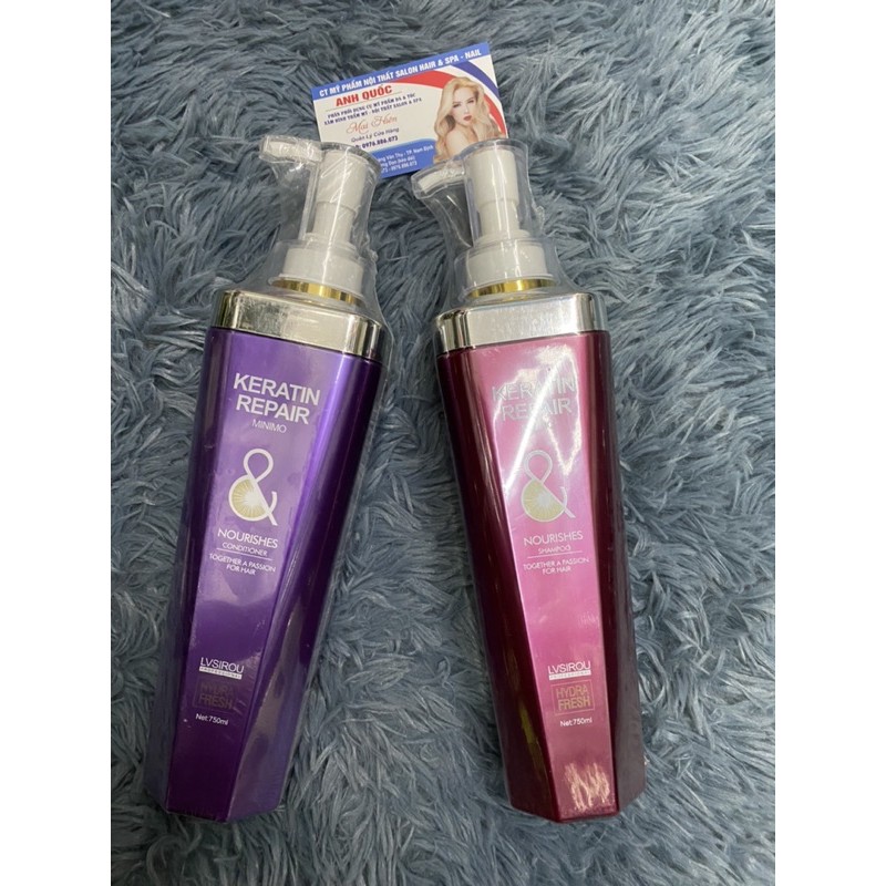 Gội xả keratin Repair