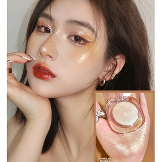 Joocyee Shell Phấn nhũ mềm bắt sáng Phấn bắt sáng Shimmer Highlighter màu Be - Trắng - Hồng - Hồng nhạt