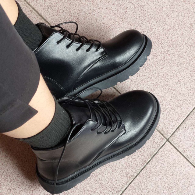 [ SẴN HÀNG - SHIP NGAY ] Giày ulzzang boots cổ cao đơn giản ảnh thật cuối