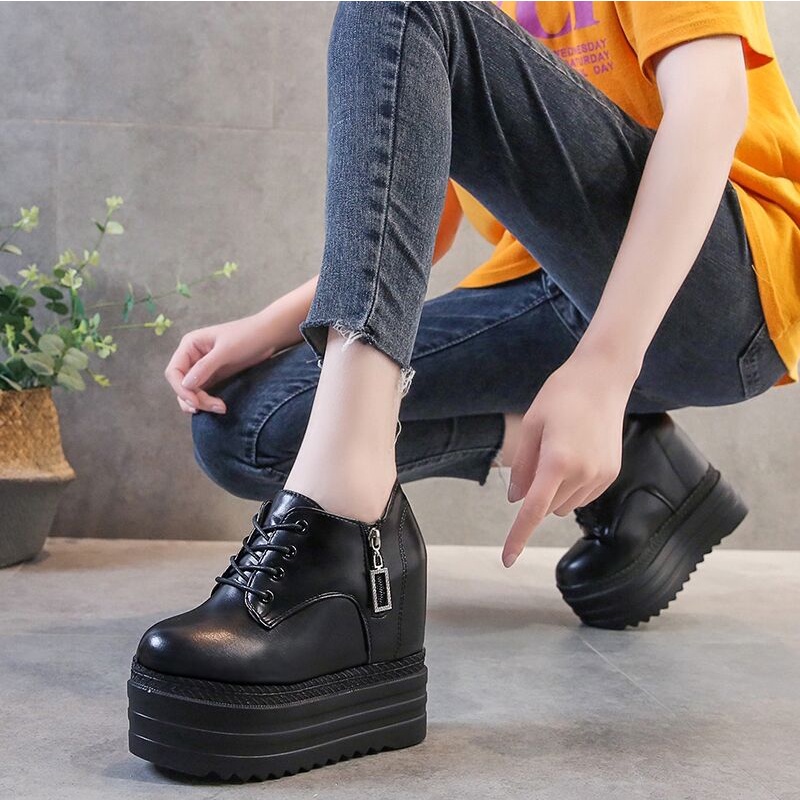 Giầy thời trang nữ đế độn nâng chiều cao 12cm rất nhẹ và êm hàng nhập Quảng châu kèm ảnh thật