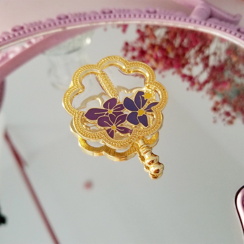 Ghim cài áo hình hoa tráng men cổ điển sành điệu dành cho nữ