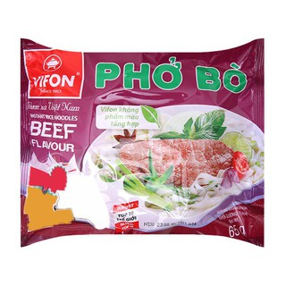 Thùng 30 gói phở vị bò vifon 65g