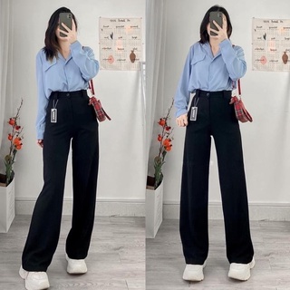 Quần Suông Ống Rộng Công Sở Nữ Vải Mềm Phom Chuẩn Siêu Đẹp Cao Cấp