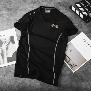 [XẢ HÀNG] Áo Thun Lạnh Fitness Man Màu Đen