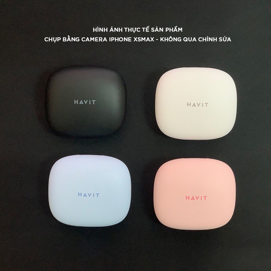 Tai nghe TWS Havit TW959, Bluetooth 5.1, Độ Trễ Tới 65ms, Nghe Độc Lập, Pin Tới 20H, Kháng Nước IPX4 - Bảo Hành 12 Tháng