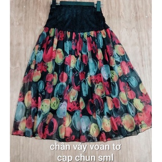 Chân váy voan tơ