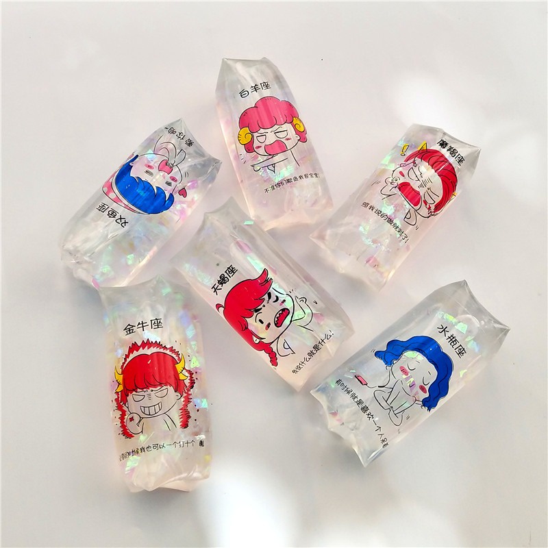 Đồ chơi TÚI TRƯỢT Charm Sao Squishy Gudetama trơn tuồn tuột trượt đố anh bắt được em bóp vui giải tỏa căng thẳng