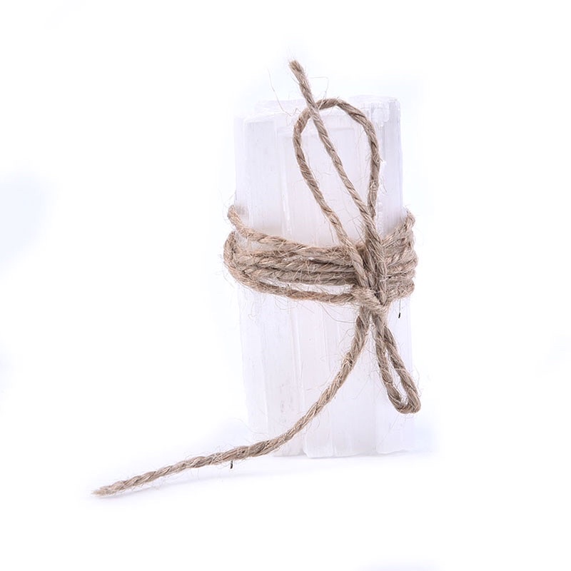 Selenite thô tự nhiên giúp làm sạch năng lượng xấu, hỗ trợ luân xa sao linh hồn, thanh tẩy nhà cửa, nơi làm việc...