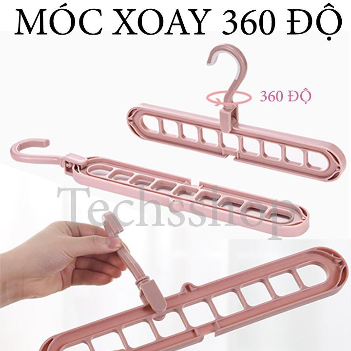 [TỔNG KHO - GIÁ SỈ] Móc Treo Quần Áo Đa Năng Tiện Lợi 9 lỗ