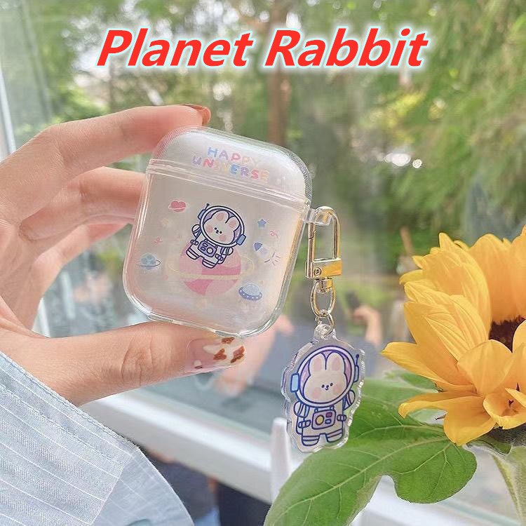 Vỏ Bảo Vệ Hộp Sạc Tai Nghe Airpods 1/2 Pro3 Hoạ Tiết Hành Tinh Xinh Xắn