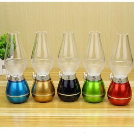 Bộ 2 Đèn Dầu cảm ứng Điện Tử LED Thổi Tắt khí bật- Đèn dầu cảm ứng không khói khi thổi.