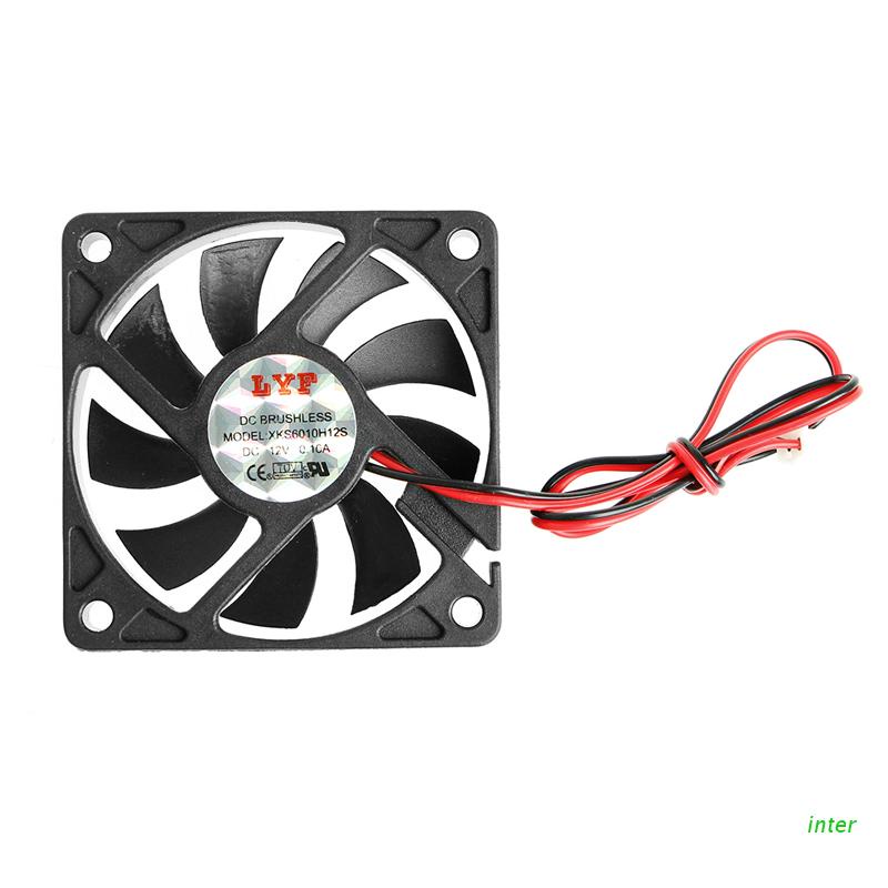 Quạt Tản Nhiệt Cpu Dc 12v 2-pin 60x60 X 10mm 6010