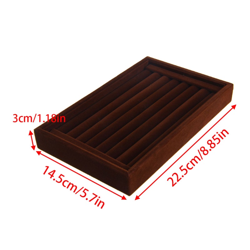 Hộp Trưng Bày Nhẫn Bằng Nhung Kích Thước 22.5 * 14.5cm