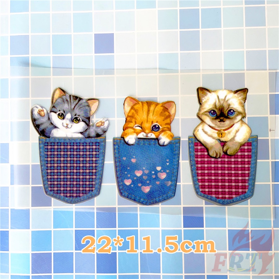 ✪ Miếng Dán Nhiệt Trang Trí Hình Động Vật ✪ 1 Miếng Dán Trang Trí Bằng Nhựa Vinyl