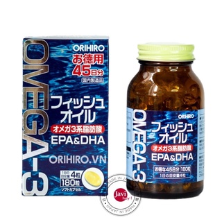 Viên dầu cá omega 3 orihiro fish oil Nhật Bản, dầu cá omega 3 orihiro Nhật Bản