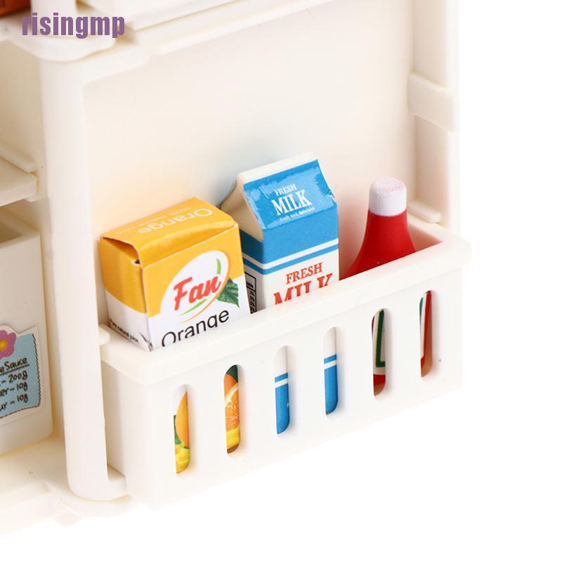 Bộ 16 Tủ Lạnh mini Tỉ Lệ 1: 12 Trang Trí Nhà Búp Bê