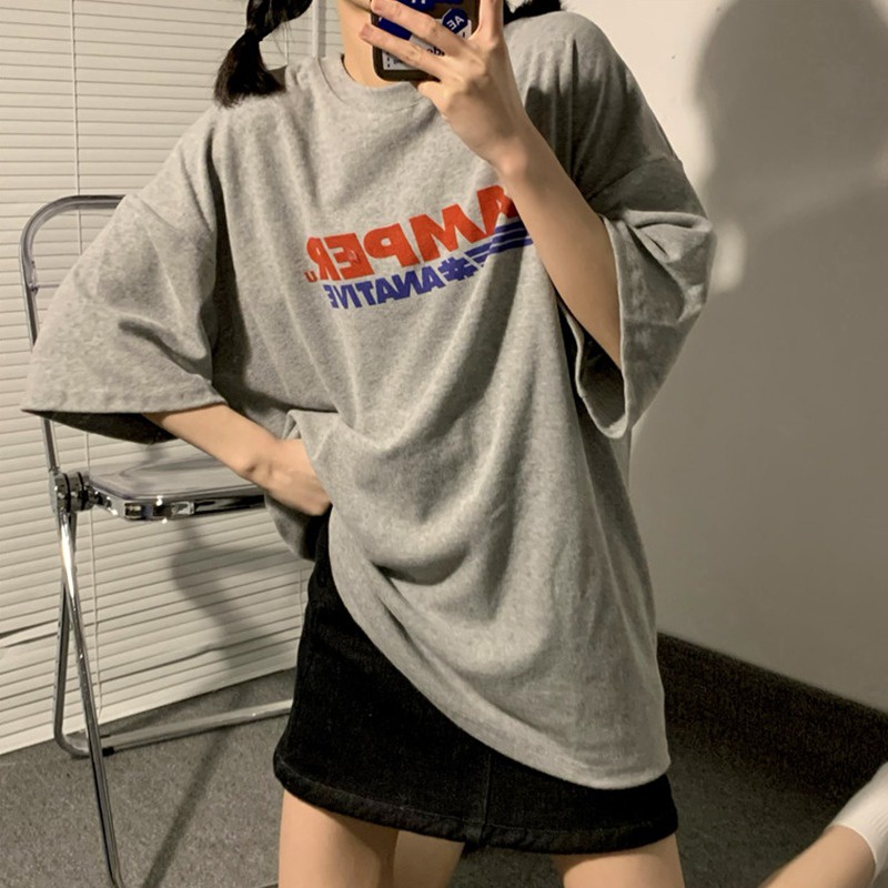 Áo thun tay lỡ dáng rộng kiểu dáng thời trang dành cho nữ