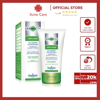 Sữa Rửa Mặt Ngừa Mụn Dermacos Farmona Anti Acne Deep Cleansing Gel