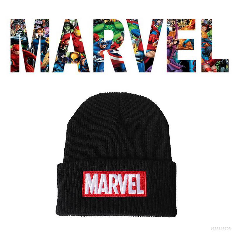 Nón Len Mềm Thêu Hình Siêu Anh Hùng Marvel Đơn Giản Cho Nam Và Nữ