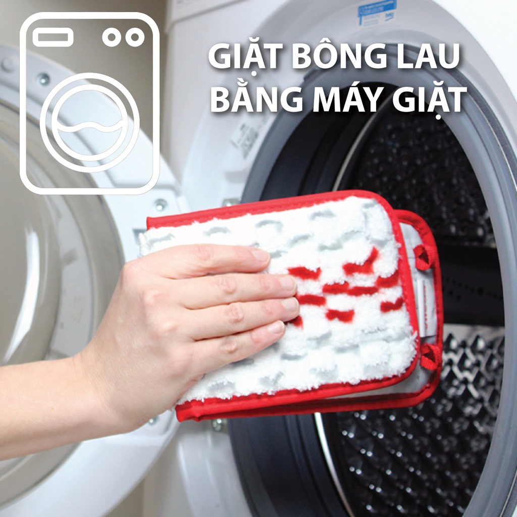 Cây lau nhà tự vắt thông minh VILEDA UltraMax Easy Twist đầu lau hình chữ nhật, vắt nước tiện lợi - TSU152115