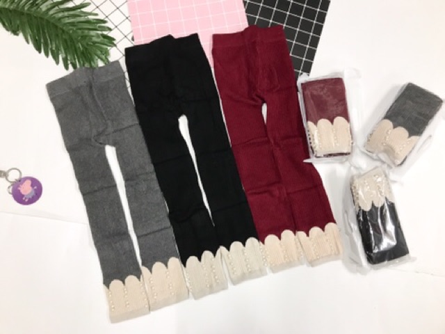 Quần tất len đính hạt cho bé gái | BigBuy360 - bigbuy360.vn