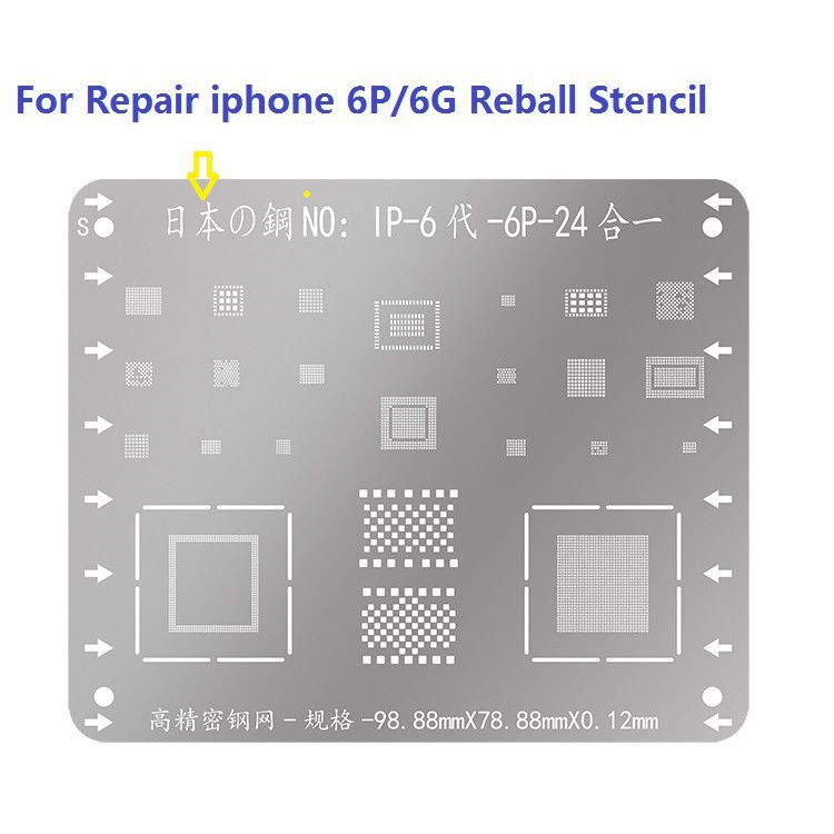 Vỉ làm chân iPhone 6-6P WL đủ ic