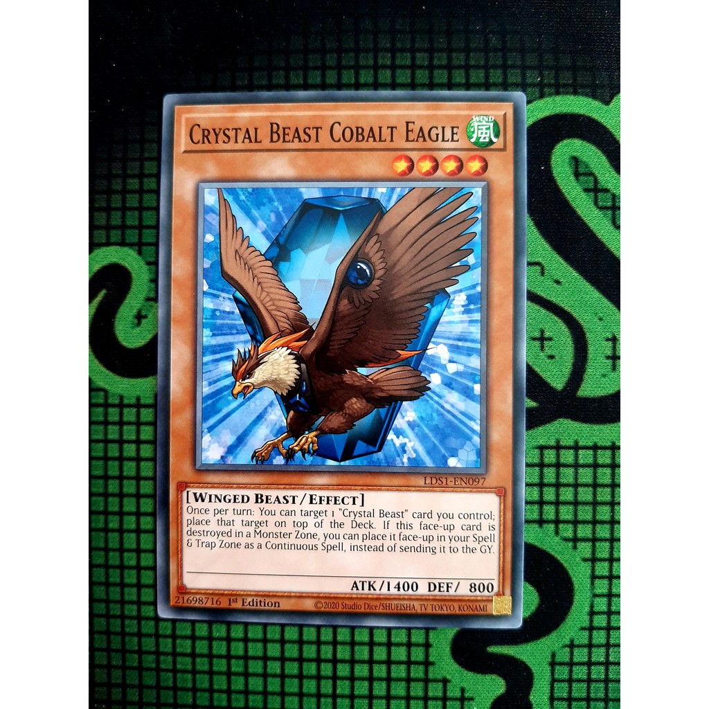 THẺ BÀI YUGIOH LDS1-Crystal Beast Cobalt Eagle - LDS1-EN097 - Common 1st Edition