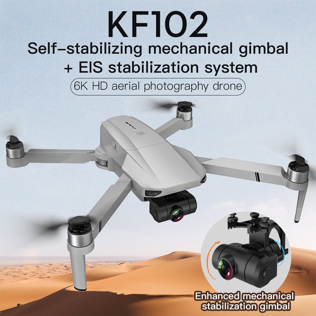 Flycam Camera 4K KF102 Pro có OAS Cảm Biến Tránh Vật Cản, Thời Gian Bay 25 Phút, Tầm Xa 1200m, Không Chổi Than, GPS, EIS
