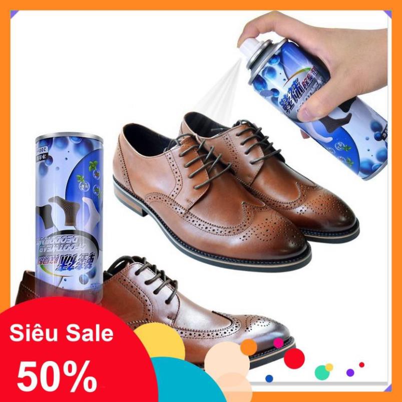 Chai Xịt Khử Mùi 💕XẢ TỒN💕 Chai xịt khử mùi giày dép nano cao cấp sạch mùi chỉ sau 1 lần xịt 200ml 9235