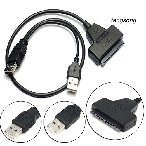 Cáp Chuyển Đổi Ts-Usb 2.0 Sang 2.5inch 22 7 + 15 Serial Ata Sata 2.0 Hdd / Ssd