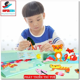 Đồ Chơi Dán Tranh [𝗛𝗢𝗧 𝗜𝗧𝗘𝗠] Tranh Dán Mỹ Thuật