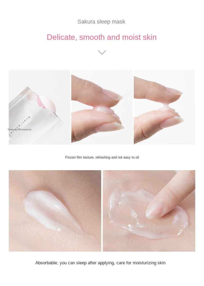 Mặt nạ ngủ dưỡng ẩm làm trắng thu nhỏ lỗ chân lông chiết xuất hoa anh đào Leichla | BigBuy360 - bigbuy360.vn