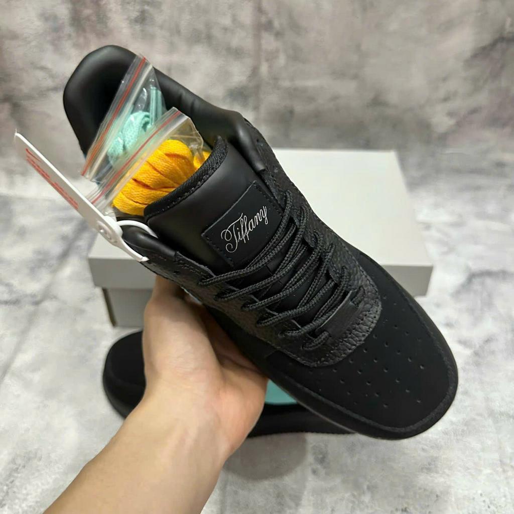 GIÀY thể thao AF1 LOW Tiffany black vệt xanh_Giày Snaker Af1 low đen hàng cao cấp