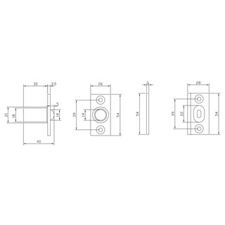 Chốt bi VICKINI 46036.001 CP trắng
