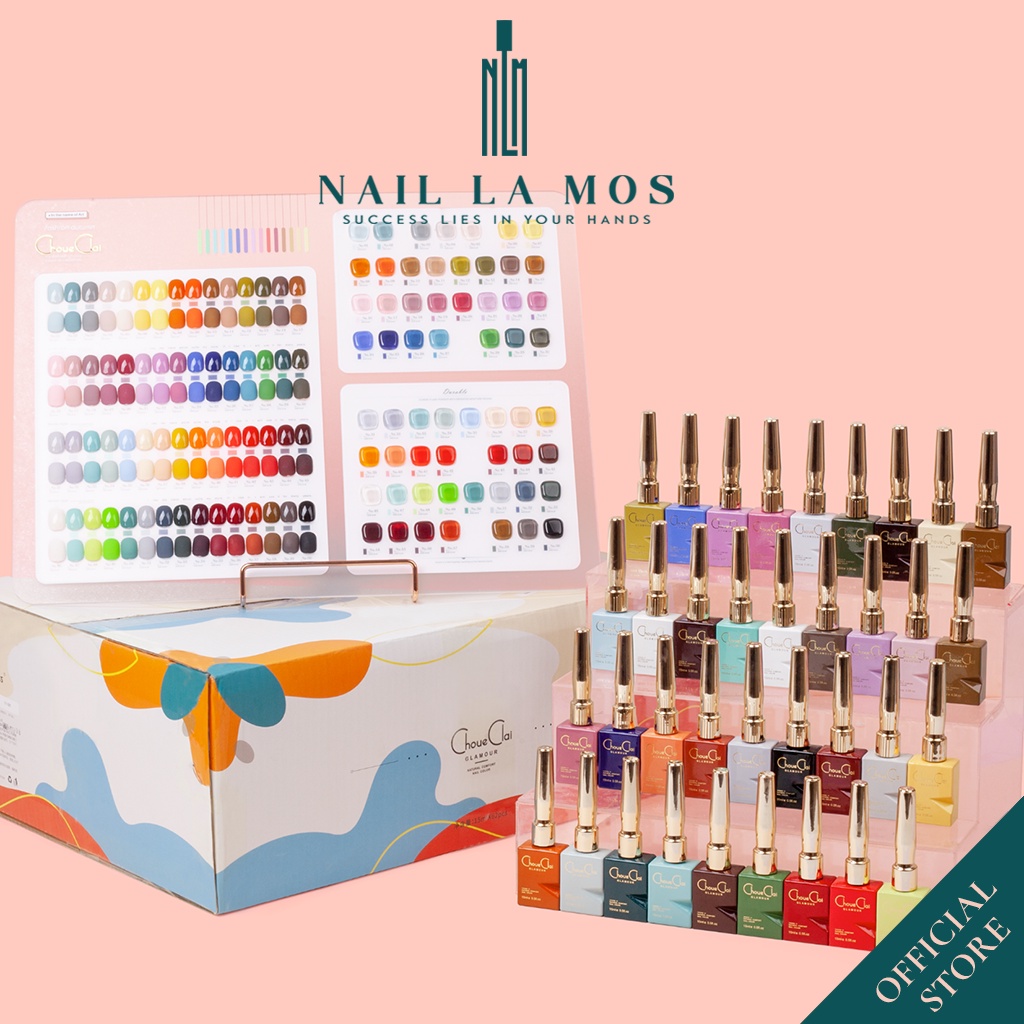 Set sơn gel Choue Clai chính hãng Dudu Miss 60 màu – Bộ sơn gel cao cấp tặng kèm bảng màu mica + 1 cặp base top