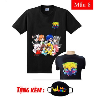 🔥HOT🔥 BST áo thun Hero Team V2 - Mini World mẫu mới đẹp kèm bịt mặt siêu ngầu