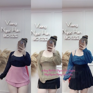 Set áo dây kèm khoác gân xốp