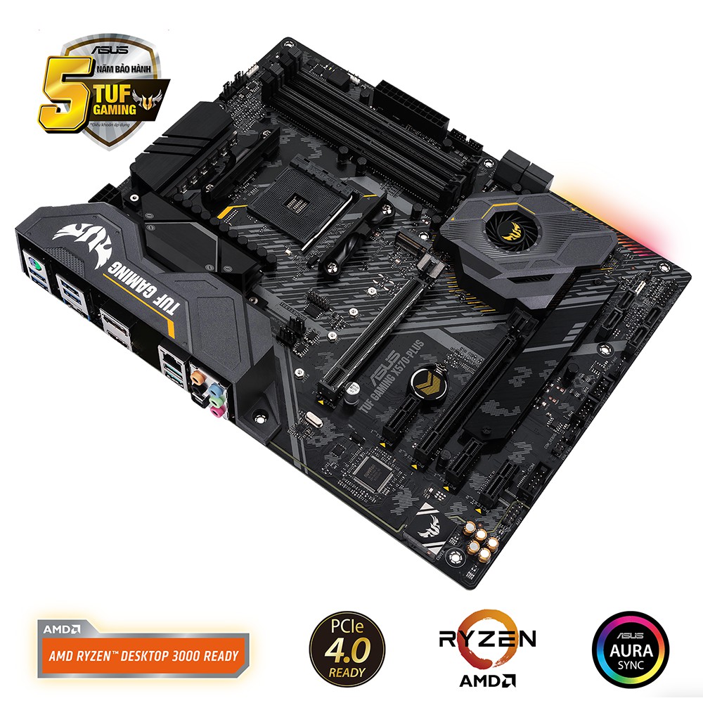 [Mã SKAMCLU9 giảm 10% đơn 100K] BO MẠCH CHỦ ASUS TUF GAMING X570 PLUS- Socket AM4