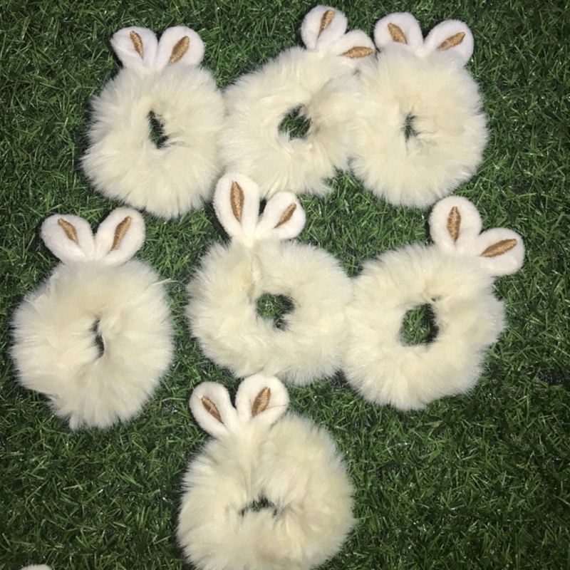 Dây Buộc Tóc Lông Tai Thỏ Xinh Xắn Đáng Yêu