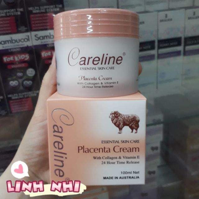 Kem dưỡng da nhau thai cừu Careline Placenta Cream With Collagen & Vitamin E 100ml