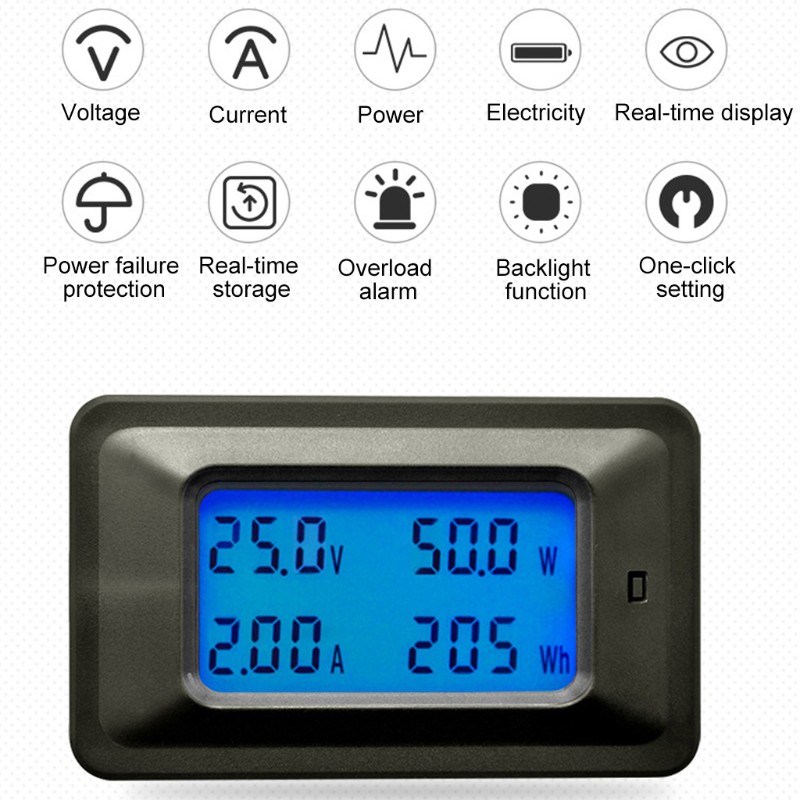 POWER Bảng Mạch Giám Sát Điện Áp Aot.20A / 50a / 100a Dc 8-100v