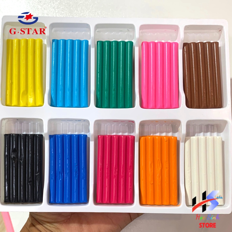Đất nặn dạng sáp 10 màu tạo hình GSTAR TL10