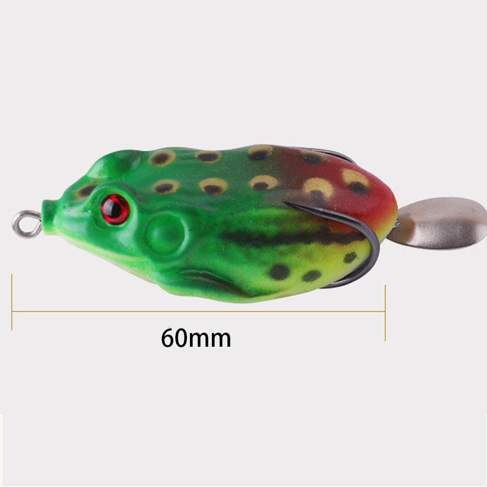 Mồi giả câu cá hình ếch 3D bằng nhựa