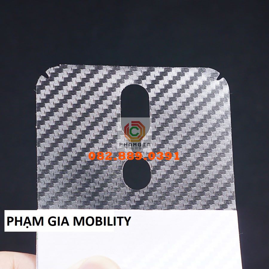 Miếng dán mặt lưng skin carbon Oppo F11/ F11 Pro