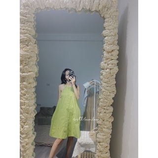 Váy cổ yếm 2 dây đan - Ảnh thật