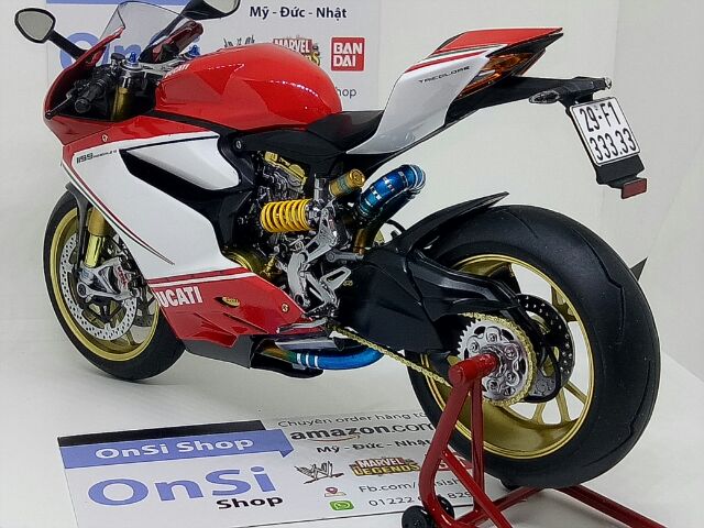 DUCATI 1199 PANIGALE TRICOLORE 1/12 TAMIYA MÔ HÌNH XE ĐỘ PÔ