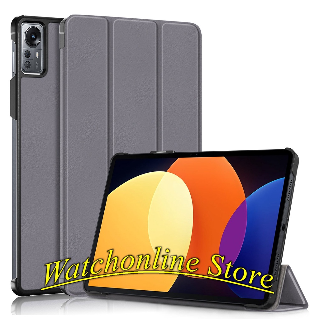 Bao da, ốp lưng Xiaomi Mi Pad 5 pro/ MiPad 5 Pro 12.4inch nắp nam châm đóng mở tự động
